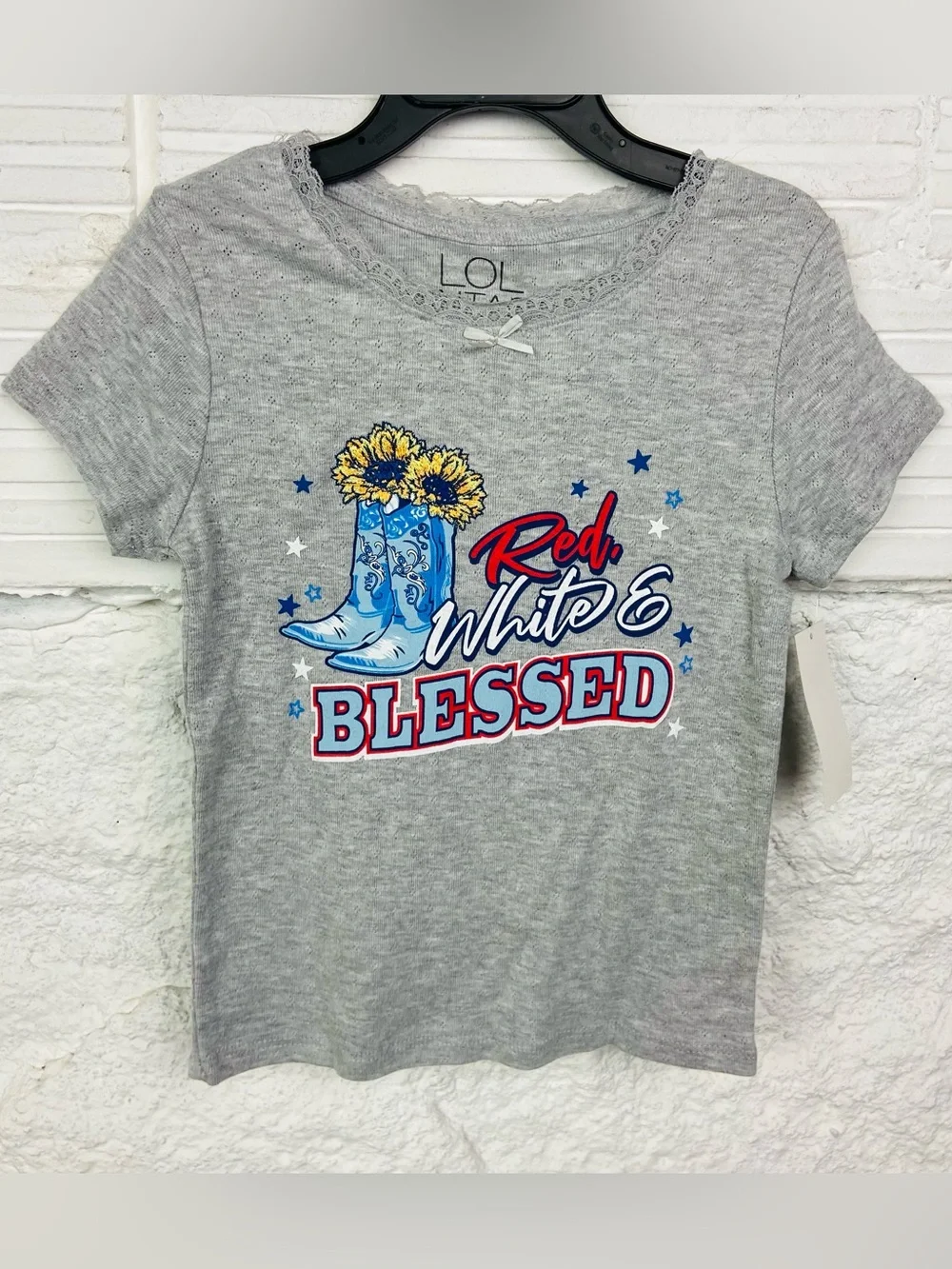NWT L.O.L. Vintage Girls' Gray 